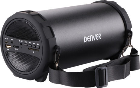 Denver BTS-53 Bluetooth-Lautsprecher 10W mit Akkulaufzeit bis zu 12 Stunden Schwarz