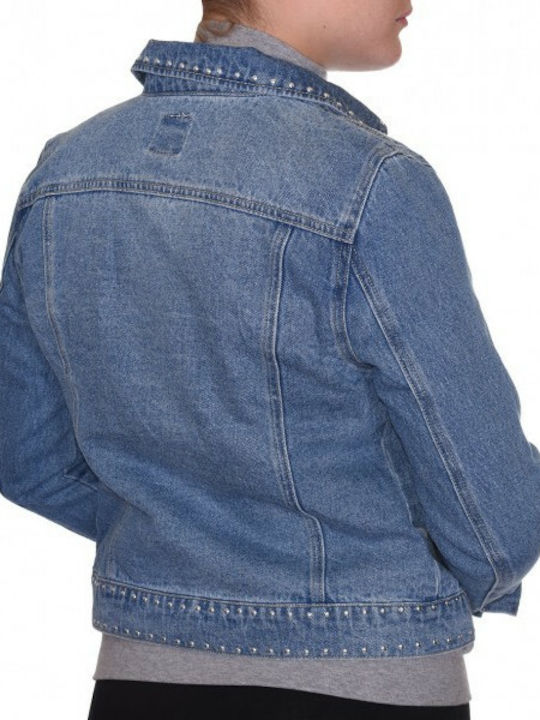 Only Women's Short Jean Jacket for Spring or Autumn Denim