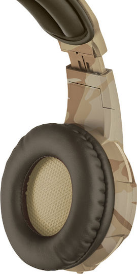 Trust GXT 310D Radius Over Ear Gaming Headset με σύνδεση 3.5mm Καφέ