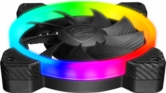 Cougar Vortex HPB 120 Cooling Kit Case Fan (1500rpm / 43.54cfm) με RGB Φωτισμό και Σύνδεση 4-Pin PWM 3τμχ