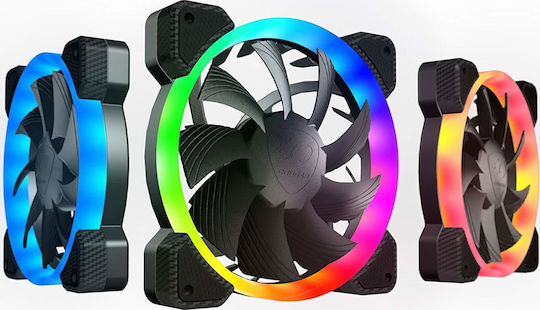 Cougar Vortex HPB 120 Cooling Kit Case Fan (1500rpm / 43.54cfm) με RGB Φωτισμό και Σύνδεση 4-Pin PWM 3τμχ