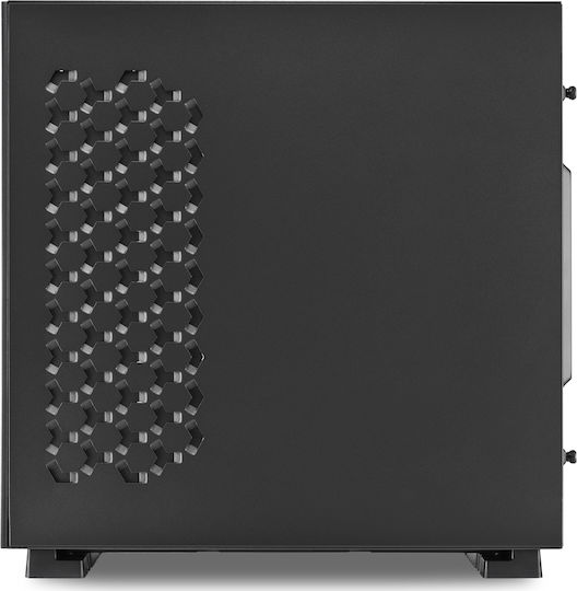 Sharkoon Pure Steel RGB Gaming Midi Tower Κουτί Υπολογιστή με Πλαϊνό Παράθυρο Μαύρο