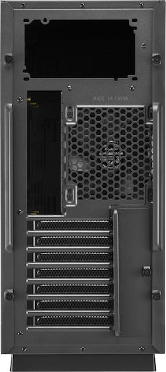 Sharkoon Pure Steel Black Gaming Midi Tower Computer Case with Window Panel Black