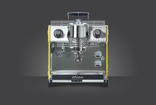 Dalla Corte Mina Yellow Επαγγελματική Μηχανή Espresso με 1 Group 2kW Π38.5xΒ41xΥ38.5cm