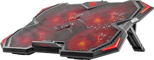 Genesis Oxid 250 Cooling Pad για Laptop έως 17.3" με 4 Ανεμιστήρες και Φωτισμό