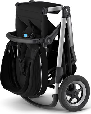 Thule Sleek Ρυθμιζόμενο Καρότσι Μωρού Kατάλληλο για Nεογέννητο Midnight Black 14.9kg