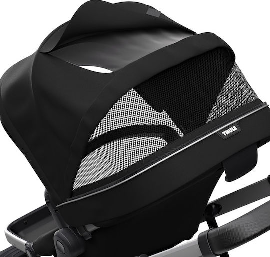 Thule Sleek Ρυθμιζόμενο Καρότσι Μωρού Kατάλληλο για Nεογέννητο Midnight Black 14.9kg