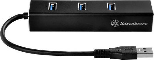 Silverstone USB Hub 3 Ports USB 3.0 with USB-A Connection Ethernet