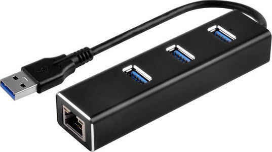 Silverstone USB Hub 3 Ports USB 3.0 with USB-A Connection Ethernet