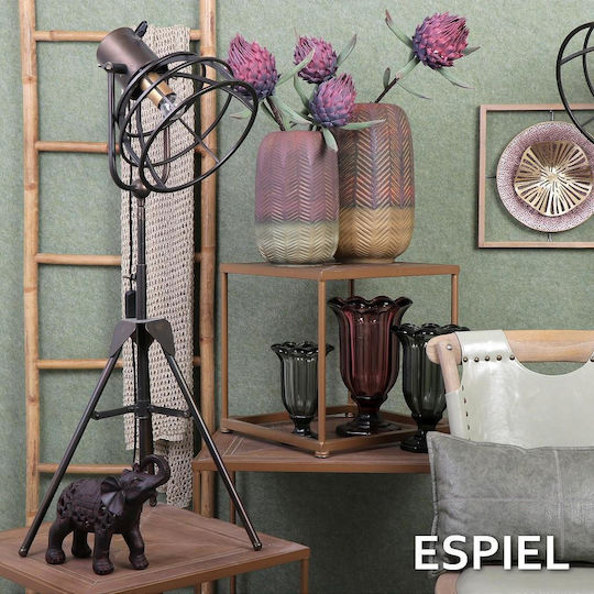 Espiel Vintage Floor Lamp H123xW27cm. with Socket for Bulb E27 Bronze