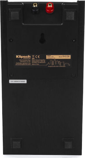 Klipsch R-41SA Dolby Atmos Elevation R-41SA Pair of Hi-Fi Speakers Wall Mounted 100W 2 No of Drivers W14.6xD33.1xH18cm. Black