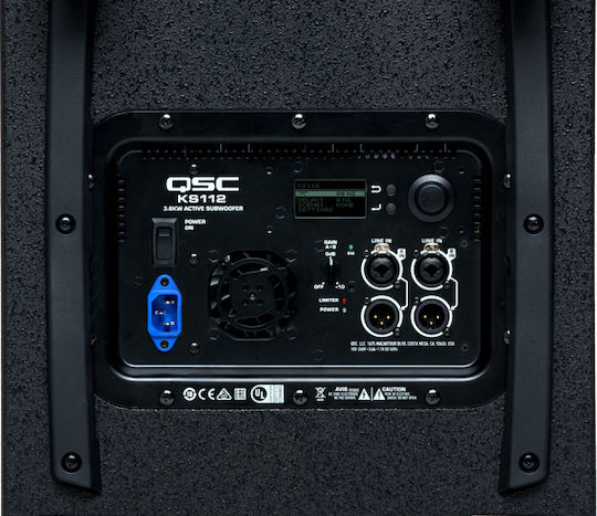 QSC KS-112 Αυτοενισχυόμενο Subwoofer με Ηχείο 12" 2000W Μαύρο
