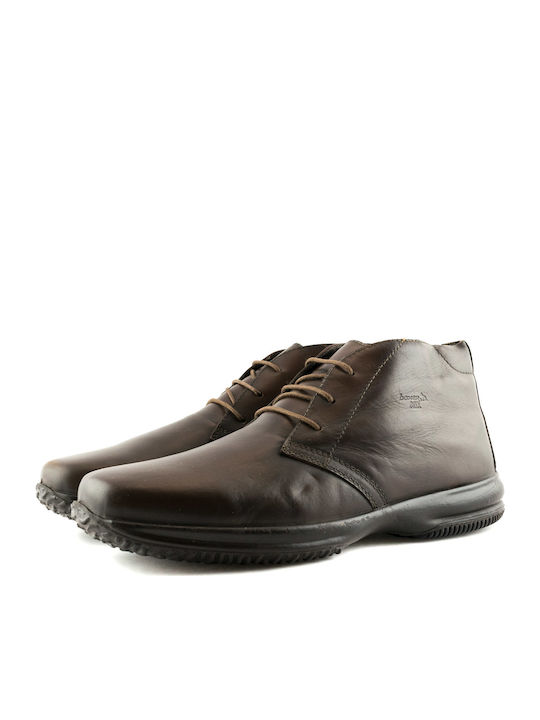 Boxer Men's Leather Boots Brown