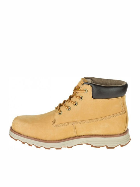 Founder Leather Yellow Boots