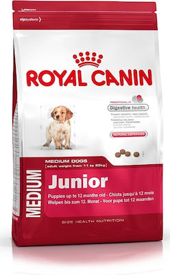 Royal Canin Puppy Medium 4kg Ξηρά Τροφή για Κουτάβια Μεσαίων Φυλών με Καλαμπόκι και Πουλερικά