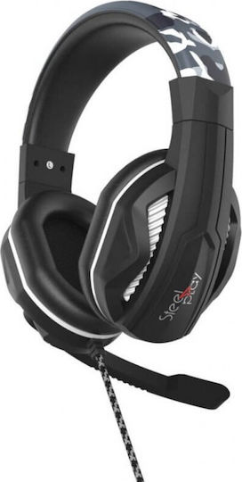 Steelplay HP42 Over Ear Gaming Headset με σύνδεση 3.5mm Γκρι