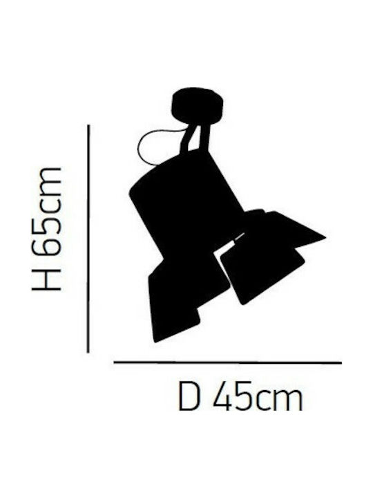 Home Lighting Arlen Copper Black Μονό Σποτ με Ντουί E27 σε Χάλκινο Χρώμα