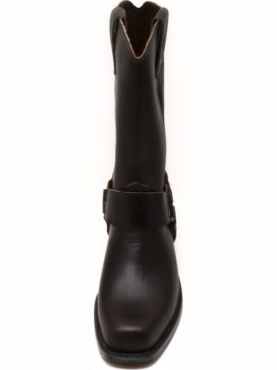 Leather Brown Men's Boots