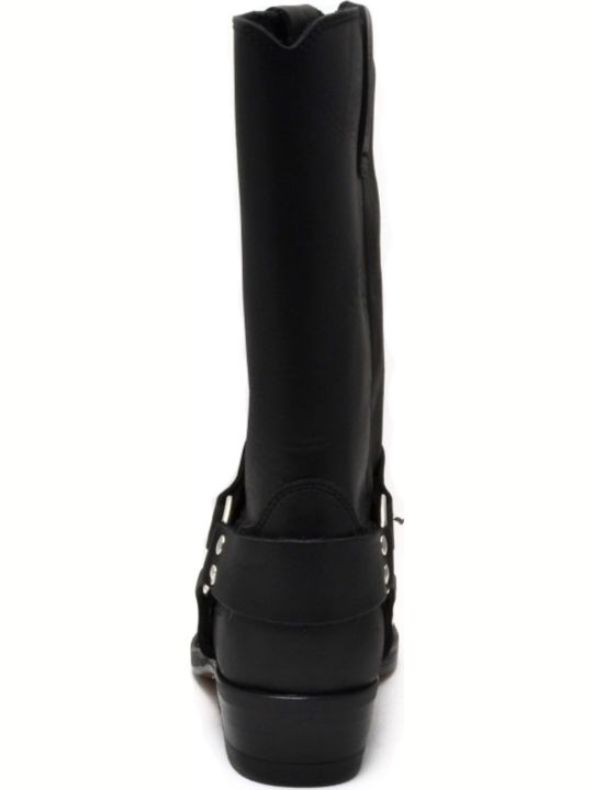 Leather Black Men's Boots