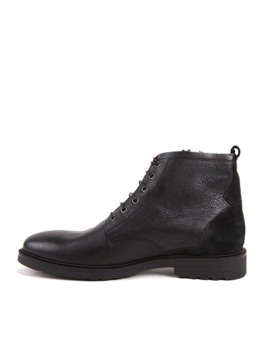 Damiani 973 Men's Leather Boots Black