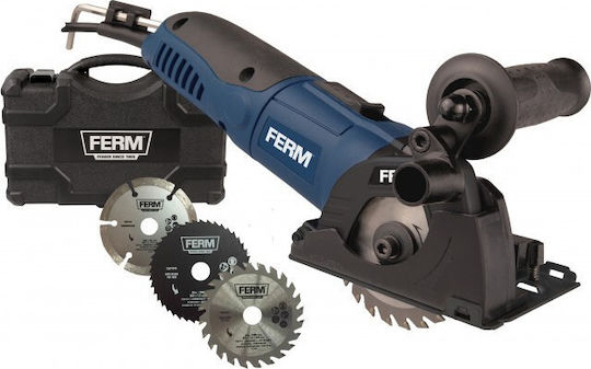 Ferm CSM1043 Δισκοπρίονο 500W με Ρύθμιση Ταχύτητας και με Σύστημα Αναρρόφησης
