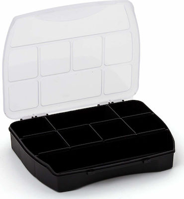 Patrol Domino Tool Compartment Organiser 8 Slot Black 19x15.5x3.7cm