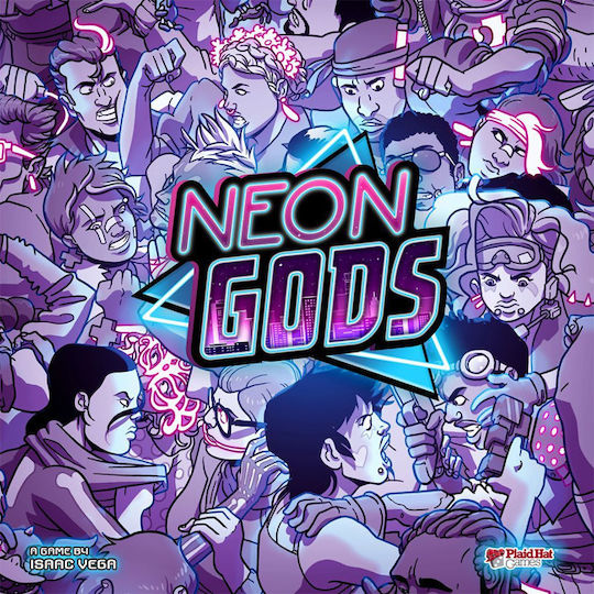 Board Game Neon Gods for 2-4 Players 14+ Years Old (EN) Plaid Hat