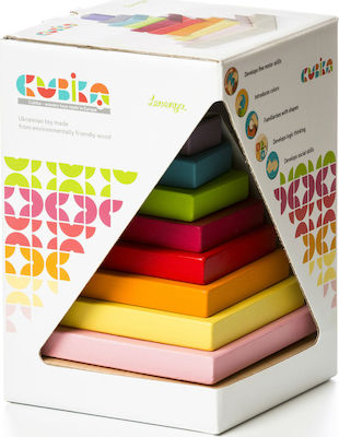 Cubika Stacking Toy Pyramid LD-5 made of Wood for 36++ Months