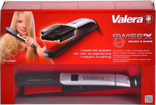 Valera Swiss X Super Brush & Shine 228-0050 Πρέσα Μαλλιών με Κεραμικές Πλάκες Ionic 37W