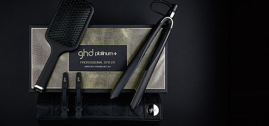 GHD Platinum+ Hair Straighteners Healthier Styling Gif Hair Straightener with Ceramic Plates