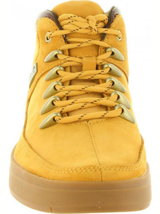 Davis Square Mid Hiker Leather Yellow Men's Boots