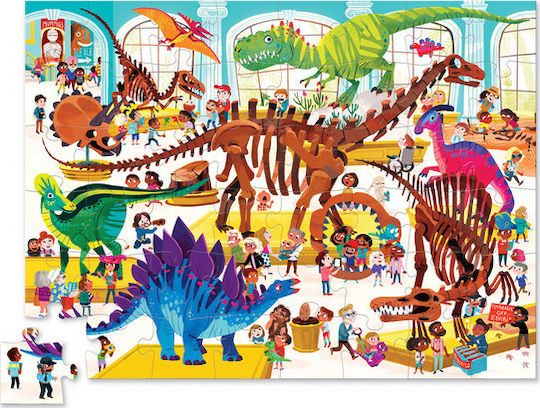 Kids Puzzle Dinosaur Day at The Museum for 4+ years old+ Years 48pcs Crocodile Creek