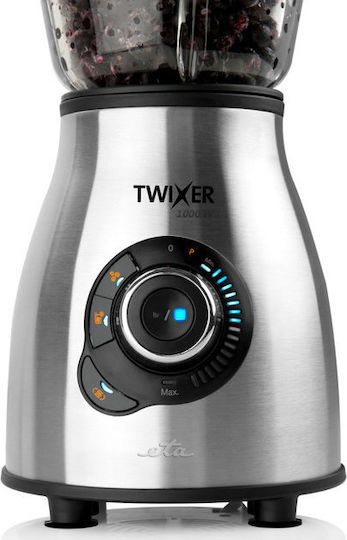 ETA Twixer 6011 90000 Blender with Glass Jug 1.75 lt 1000W Inox