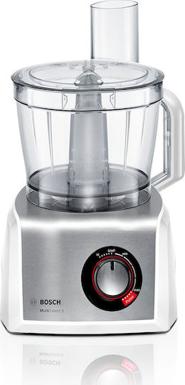 Bosch Procesoare Alimentare Multifuncționale 1250W cu Recipient 3.9lt și Vas Blender Alb