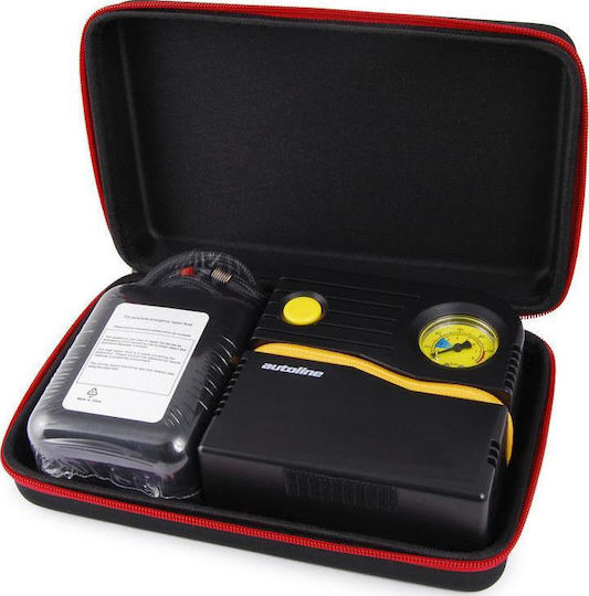 Autoline Car Tire Pump 100PSI with Cable 12V