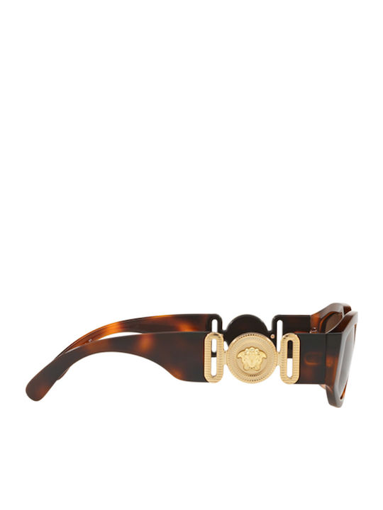 Versace Unisex Sunglasses with Brown Tartaruga Plastic Frame and Brown Lens VE4361 521773