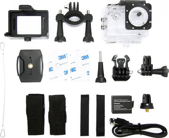 EasyPix GoXtreme Rebel Action Camera HD (720p) Υποβρύχια (με Θήκη) με Οθόνη 2" και Wi-Fi Μαύρη