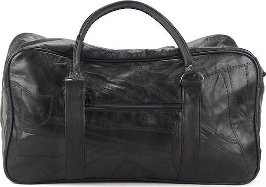 Kouros 17-3725G Сак Вояж Черен от Кожа Д48см.