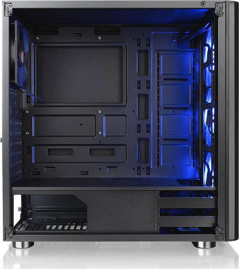 Thermaltake V200 Tempered Glass RGB Edition Gaming Midi Tower Κουτί Υπολογιστή με Πλαϊνό Παράθυρο Μαύρο
