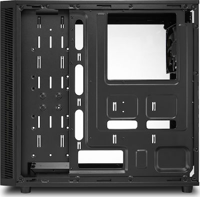 Sharkoon TG4 Gaming Midi-Turm Computergehäuse mit RGB-Beleuchtung Rot