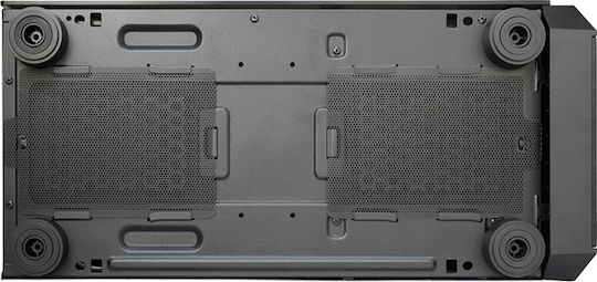 Chieftec Scorpion II Gaming Midi-Turm Computergehäuse mit Seitenfenster und RGB-Beleuchtung Schwarzes