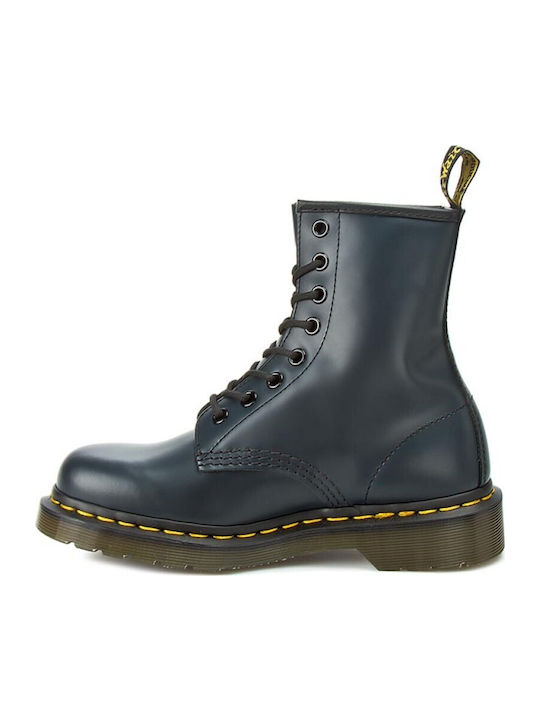 1460 Leather Navy Blue Boots