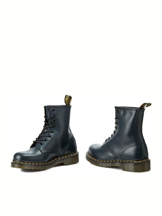1460 Leather Navy Blue Boots