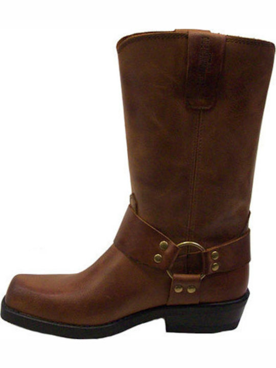 Leather Brown Men's Boots