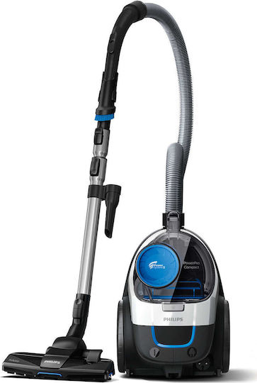 Philips PowerPro Compact Staubsauger 900W Beutellos 1.5Es Schwarz