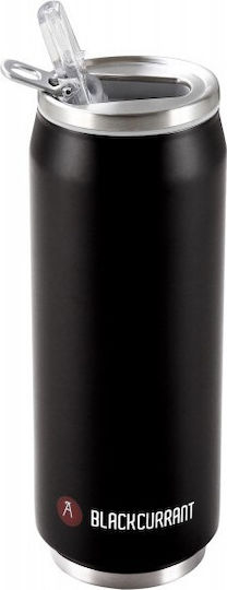Les Artistes Pull Can'it Ποτήρι Θερμός Ανοξείδωτο BPA Free 500ml Blackcurrant Mat με Επιστόμιο και Καλαμάκι