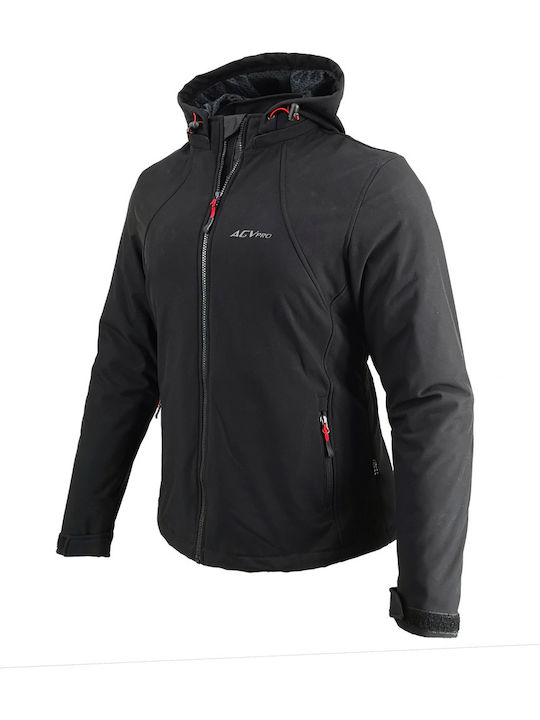 AGVpro Secret-DR ladies Γυναικείο Μπουφάν Μηχανής Softshell 4 Εποχών Αδιάβροχο Μαύρο
