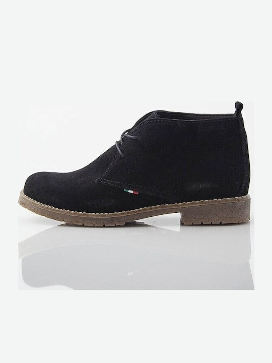 Suede Women's Ankle Boots Black