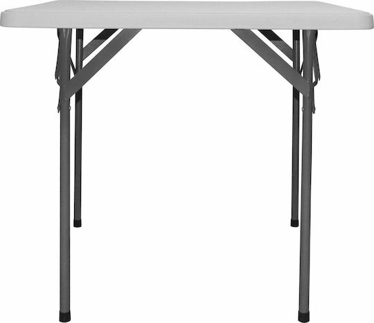 Table Catering Foldable 80x80x74cm White