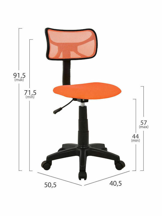 Schreibtischstuhl Akhila Orange 40.5x50.5x91.5cm 1Stück
